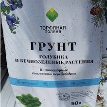 ГРУНТ ДЛЯ ГОЛУБИКИ И ВЕЧНОЗЕЛЕНЫХ РАСТЕНИЙ "ТОРФЯНАЯ ПОЛЯНА" - Cадовый центр "Солнечный", Екатеринбург